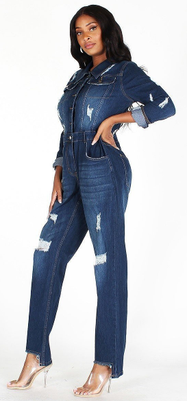 Dark Denim Jumpsuit